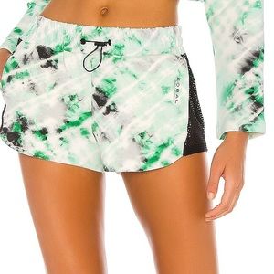 KORAL Power Dive Short in Emerald Tie Dye Size XS